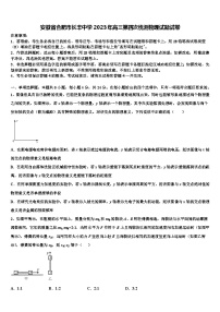 安徽省合肥市长丰中学2023年高三第四次统测物理试题试卷