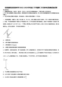 安徽省肥东县圣泉中学2022-2023学年高三下学期第二次诊断考试物理试题试卷