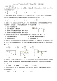 2022-2023学年广东省广州市广州中学高二上学期期中考试物理试题（有答案）