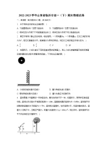 2022-2023学年山东省临沂市高一（下）期末物理试卷