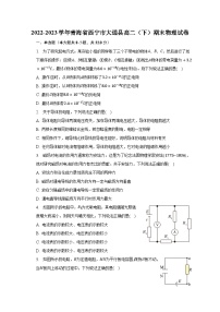 2022-2023学年青海省西宁市大通县高二（下）期末物理试卷