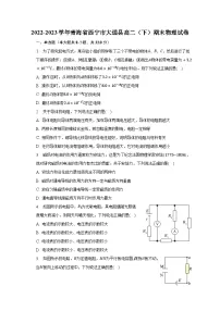 2022-2023学年青海省西宁市大通县高二（下）期末物理试卷