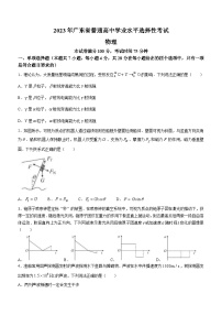 2023年新高考广东物理高考真题