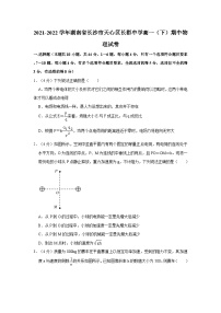 2021-2022学年湖南省长沙市天心区长郡中学高一（下）期中物理试卷（含答案）