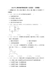 2023年上海市高考物理试卷(原卷+解析)