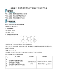 压轴题07 通电导线和带电粒子在磁场中的动力学问题-高考物理压轴题专项训练（全国通用）