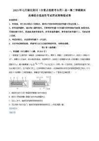 精品解析：湖北省黄冈市重点校2022-2023学年高一下学期期末高难综合选拔性联考物理试题（解析版）