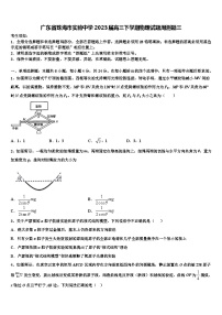 广东省珠海市实验中学2023届高三下学期物理试题周测题三