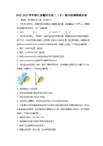 2022-2023学年浙江省衢州市高二（下）期末检测物理试卷（含解析）