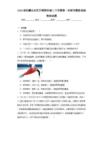 2023届西藏自治区日喀则市高三下学期第一次联考模拟理综物理试题（含解析）