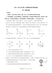 2023东营高一下学期期末考试物理试题PDF版含答案