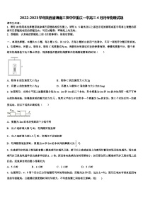 2022-2023学年陕西省渭南三贤中学重庆高三4月月考物理试题