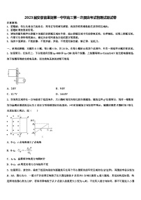 2023届安徽省巢湖高三第一次摸底考试物理试题试卷