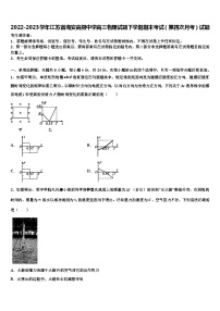 2022-2023学年江苏省海安高级中学高三物理试题下学期期末考试（第四次月考）试题