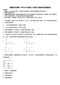 湖南省东安县2023届高三下学期三诊模拟考试物理试题