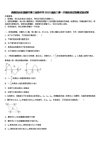 西藏自治区昌都市第三高级中学2023届高三第一次模拟测试物理试题试卷