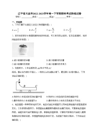 辽宁省大连市2022-2023学年高一下学期期末考试物理试卷（含答案）