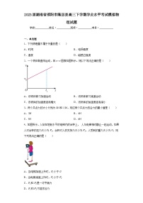 2023届湖南省邵阳市隆回县高三下学期学业水平考试模拟物理试题（含解析）