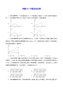 2023年高考真题和模拟题物理分项汇编（全国通用）专题03 牛顿运动定律