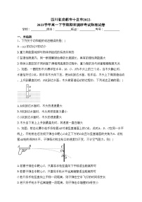 四川省成都市十县市2022-2023学年高一下学期期末调研考试物理试卷（含答案）