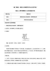 专题12 探究弹簧弹力与形变量的关系-高三物理一轮复习多维度导学与分层专练