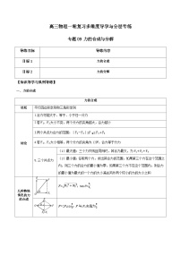 专题09 力的合成与分解-高三物理一轮复习多维度导学与分层专练