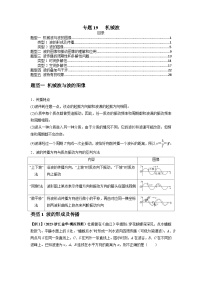 专题19   机械波-2024届高考物理一轮复习热点题型归类训练（原卷版）