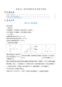 专题16 历代物理学初步及原子物理-2023年高考物理毕业班二轮热点题型归纳与变式演练（全国通用）（解析版）