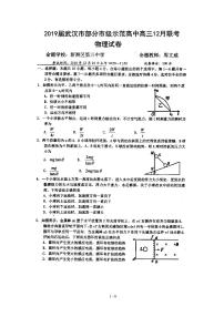 2019届湖北省武汉市部分市级示范高中高三上学期12月联考物理试题 PDF版