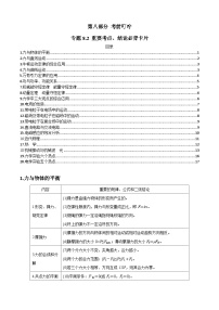 专题8.2 重要考点、结论必背卡片-2023届高考物理二、三轮复习总攻略