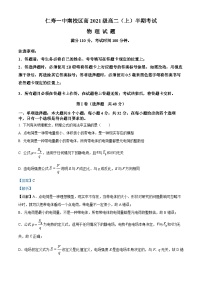 四川省仁寿第一中学校南校区2022-2023学年高二物理上学期11月期中试题（Word版附解析）