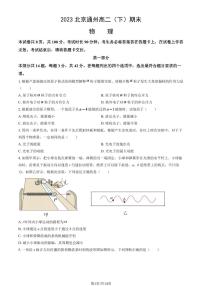 2022-2023学年北京通州区高二下学期期末物理试题及答案