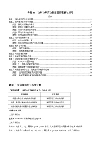 专题11  功和功率及动能定理的理解与应用-2024届高考物理一轮复习热点题型归类训练（原卷版）