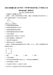 2023届新疆乌鲁木齐市第一中学等四校联考高三下学期3月月考物理试题（解析版）