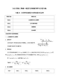 新高考物理一轮复习知识梳理+分层练习专题38 在四种常见模型中应用动量守恒定律（含解析）