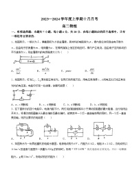 辽宁省沈阳市辽宁省实验中学2023-2024学年高二上学期10月月考物理试题(无答案)