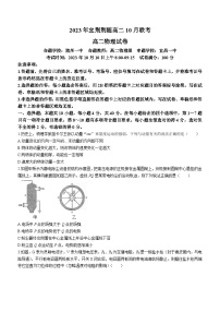 湖北省宜荆荆随2023-2024学年高二上学期10月联考物理试题（月考）