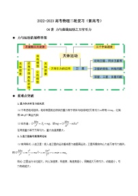 新高考物理二轮复习讲义04讲 力与曲线运动之万有引力（含解析）