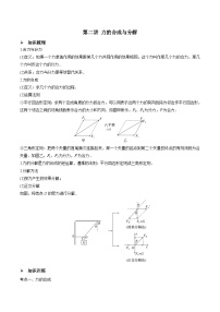 新高考物理一轮复习精讲精练第2章 相互作用 第2讲 力的合成与分解（含解析）