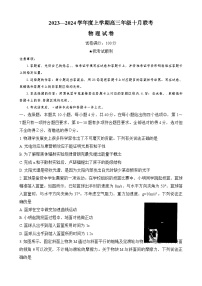 湖北省部分高中2023-2024学年高三上学期10月联考物理试题