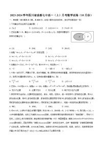 2023-2024学年四川省成都七中高一（上）月考数学试卷（10月份）（含解析）