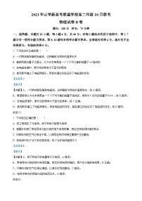 2024湖北省云学新高考联盟学校高二上学期10月联考物理试题（B）含解析