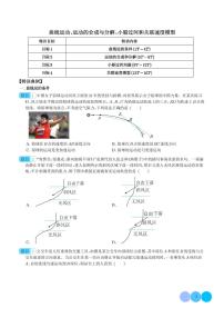 新高考物理一轮复习核心考点 曲线运动、运动的合成与分解、小船过河和关联速度模型（原卷版+解析版）