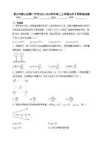 眉山市彭山区第一中学2023-2024学年高二上学期10月月考物理试卷(含答案)