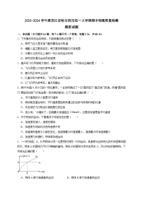 2023-2024学年黑龙江省哈尔滨市高一上学期期中物理质量检测模拟试题（含解析）