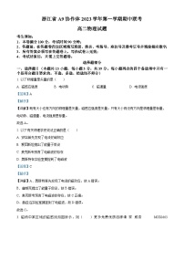 浙江省A9协作体2023-2024学年高二上学期期中联考物理试题（解析版）