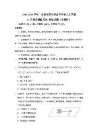 2023-2024学年广东省东莞市部分中学高三上学期11月联合模拟考试 物理试题（含解析）