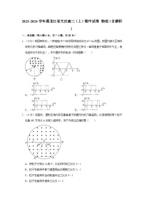 2023-2024学年黑龙江省大庆高三（上）期中试卷 物理（含解析）