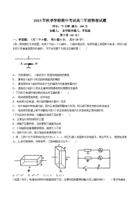 广西桂林市桂电中学2023-2024学年高二上学期期中考试物理试卷(无答案)