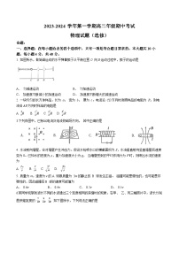 2024江苏省射阳中学高二上学期11月期中物理试题含答案